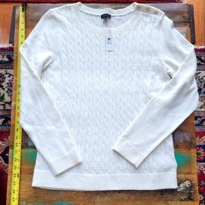 Talbots Cream Longsleeve Sweater L